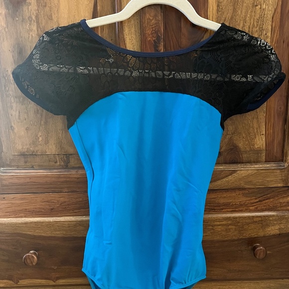 Elevé Clasp Back Ida Leotard with Cap Sleeves - Picture 1 of 3